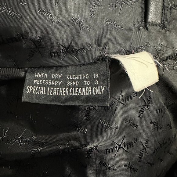 Maxima by Wilsons Black Leather Jacket - Picture 6 of 7